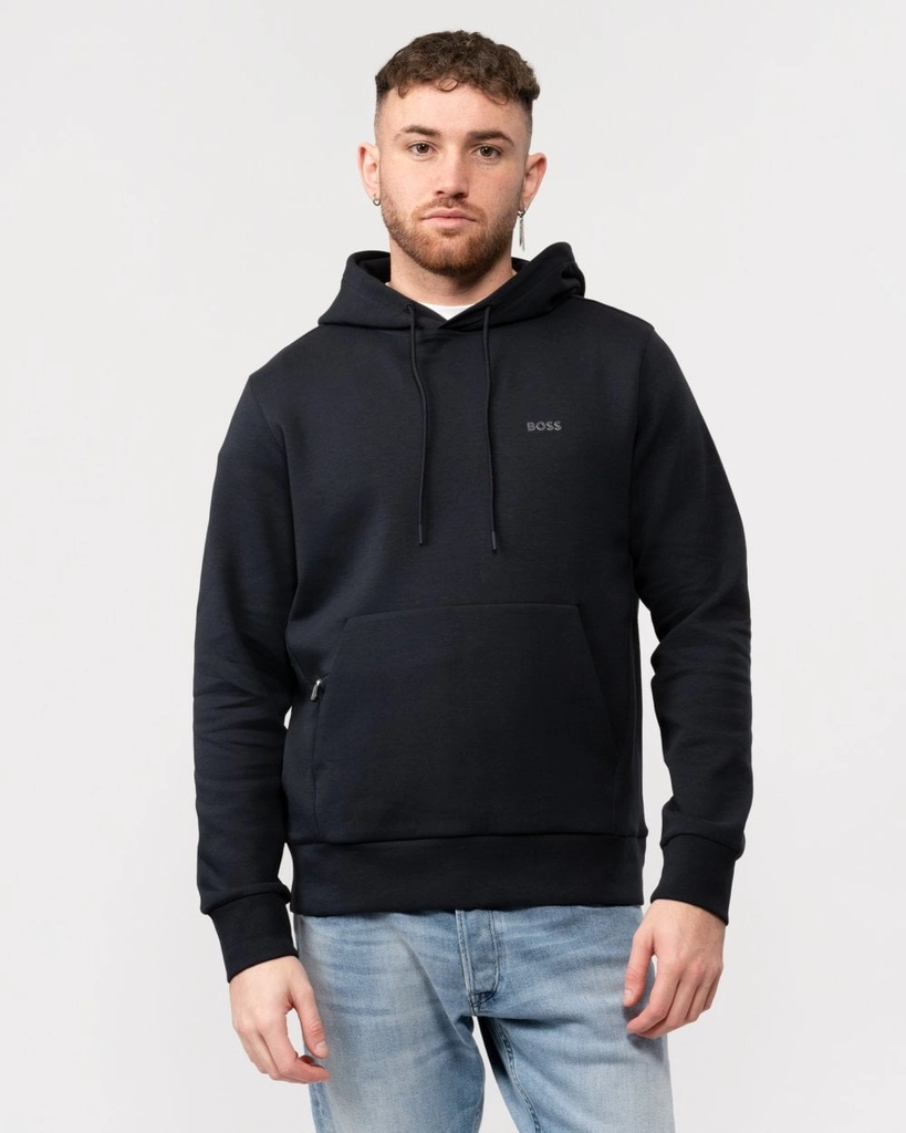 Hugo Boss Soody Mens Pullover Hoodie - Dark Blue - Size Medium
